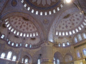 Interior of the Blue Mosque.